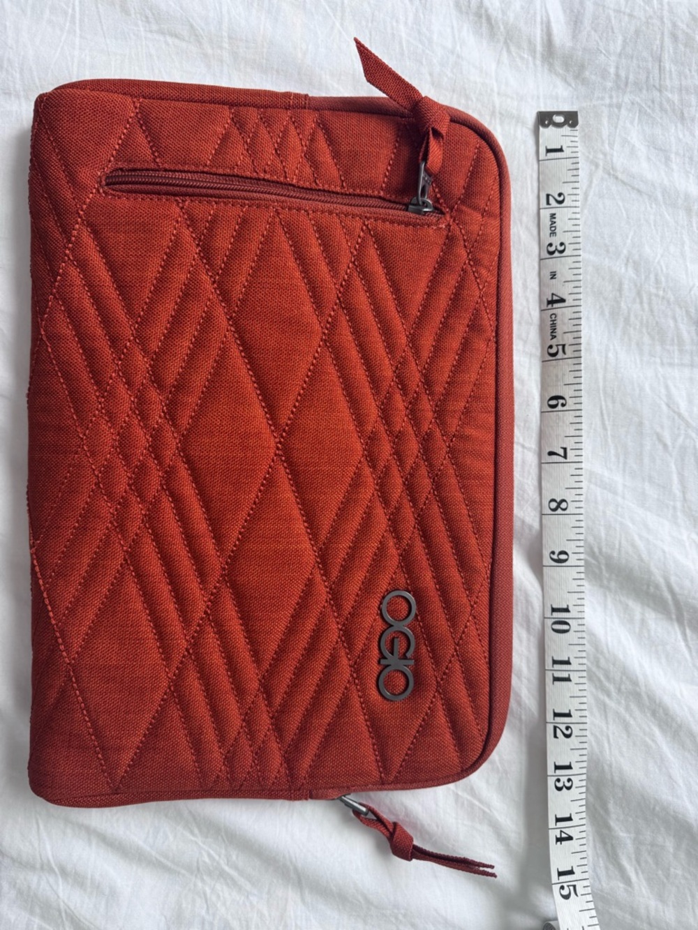 OGIO Burnt Orange Quilted Tablet Sleeve Case